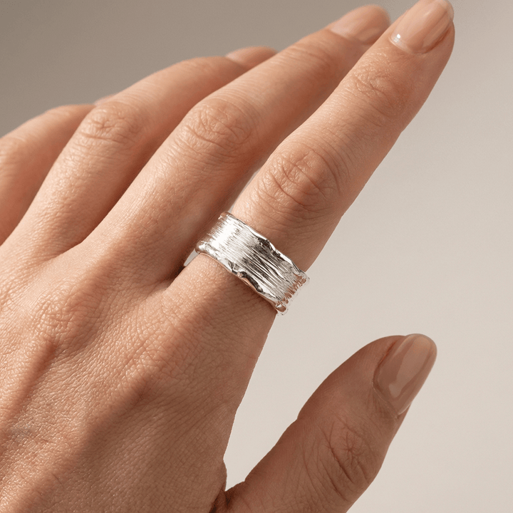 GOLD SILVER TWO TONE WRAP - (ADJUSTABLE)