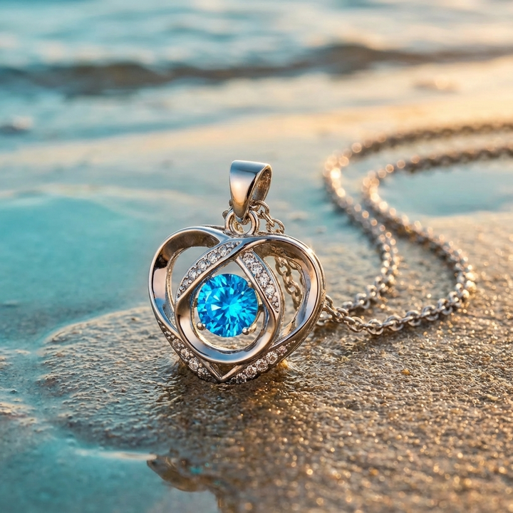 OCEAN HEART NECKLACE