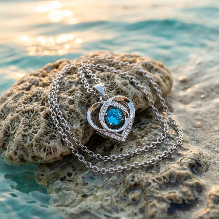 OCEAN HEART NECKLACE