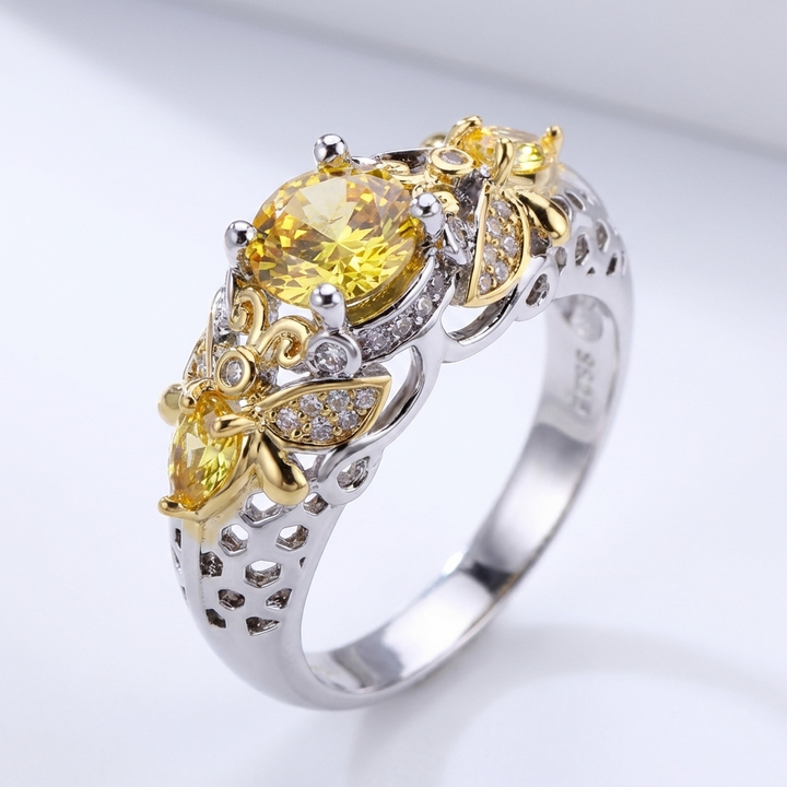 GOLD BLOSSOM CROWN RING