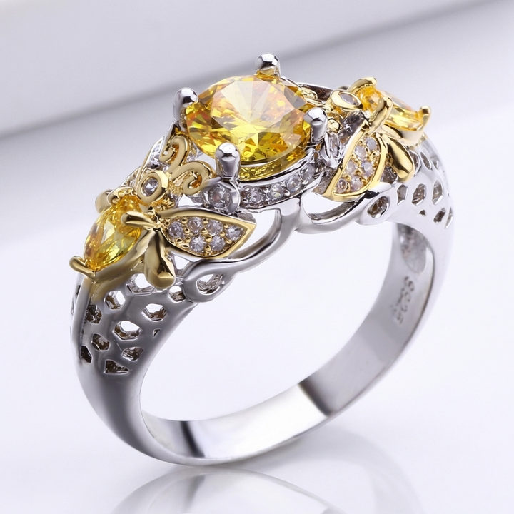 GOLD BLOSSOM CROWN RING