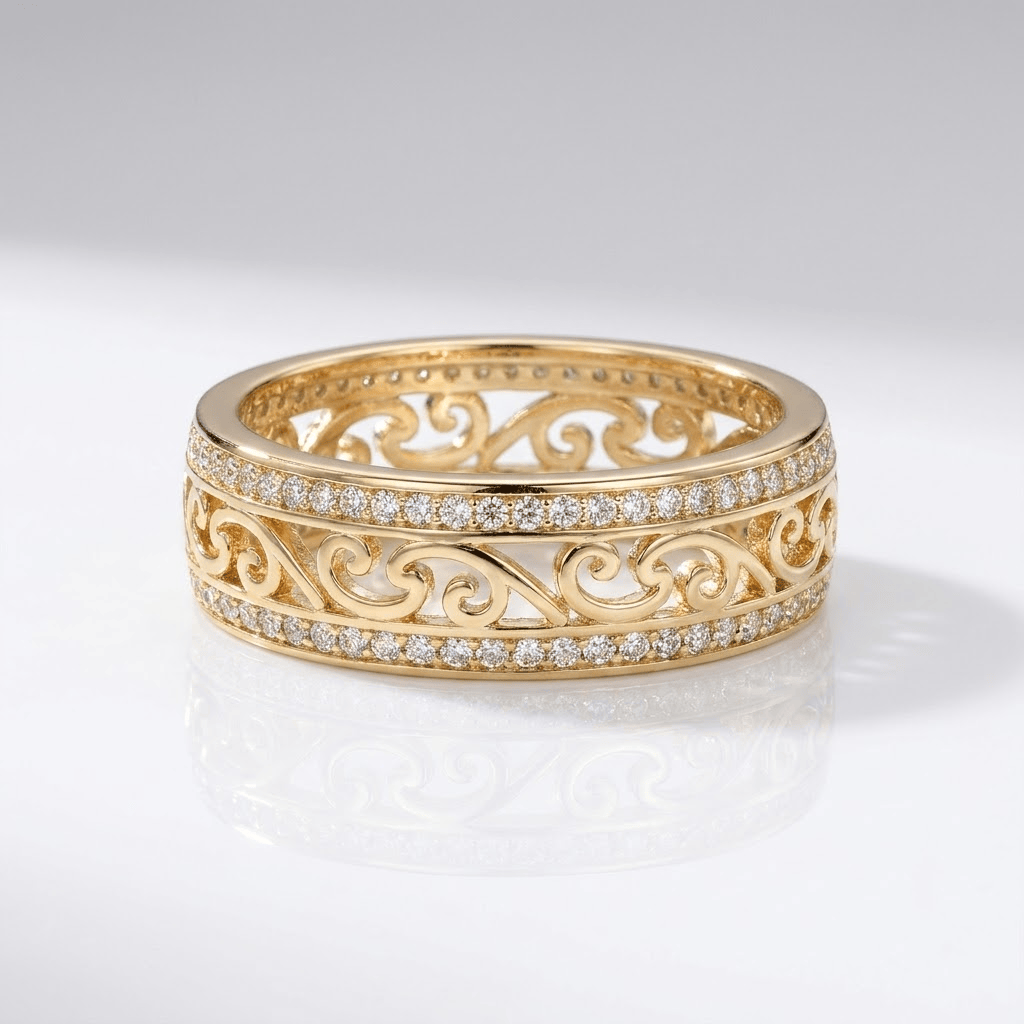 VINTAGE ZIRCONIA BAND RING