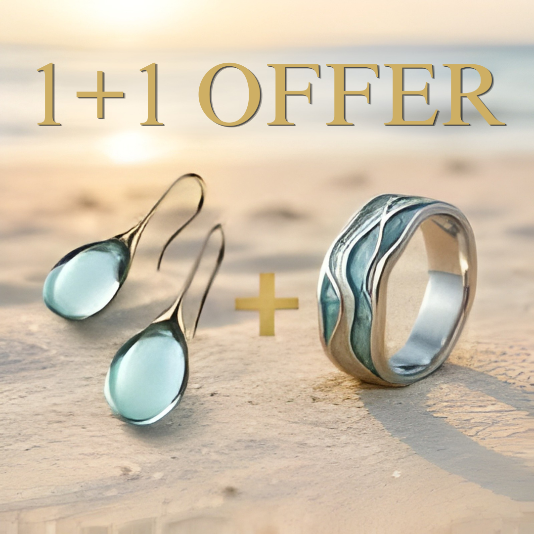 OCEAN WAVE BAND RING